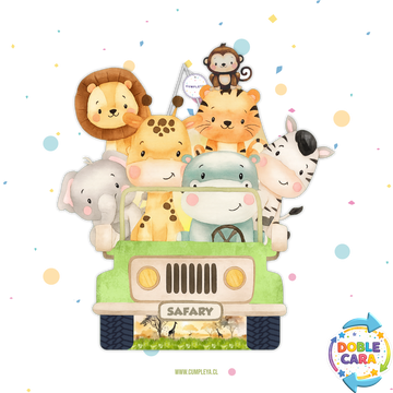 PIÑATA 40 CM JEEP SAFARI BEBÉS