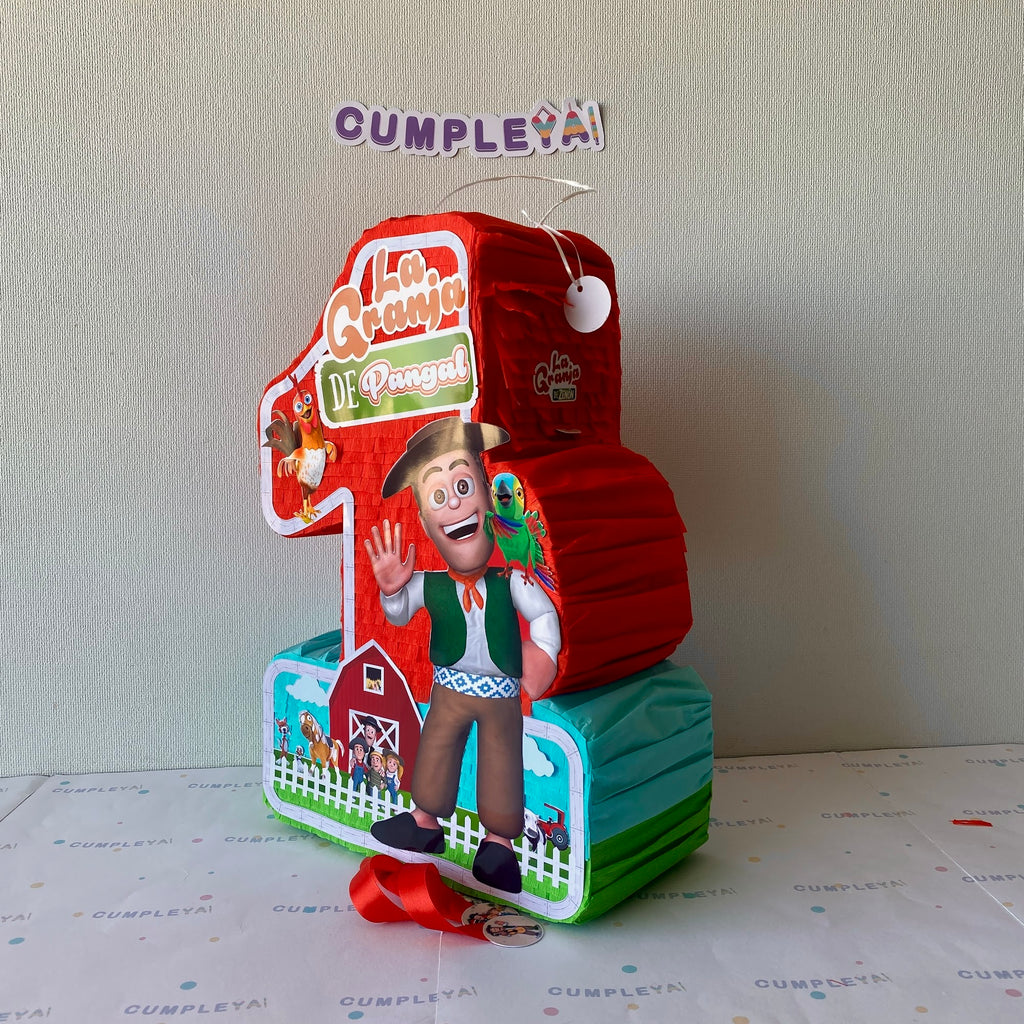 PIÑATA NUMERO 1 LA GRANJA DEL ZENON 40CM PREMIUM