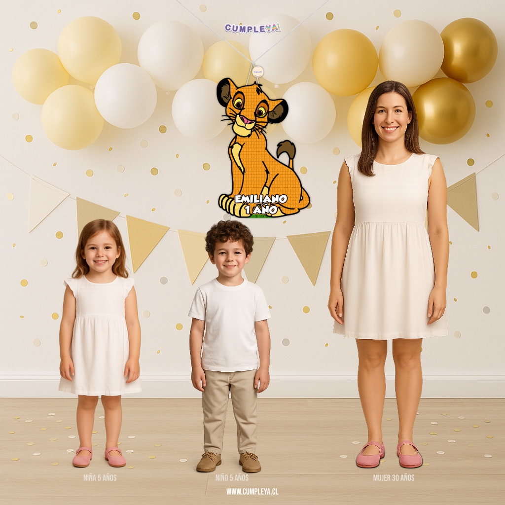 PIÑATA SIMBA REY LEON 60CM PREMIUM