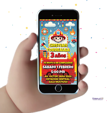 INVITACIÓN DIGITAL BOMBEROS
