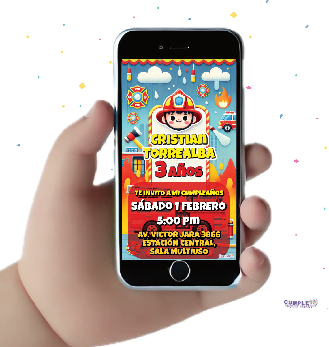 INVITACIÓN DIGITAL BOMBEROS