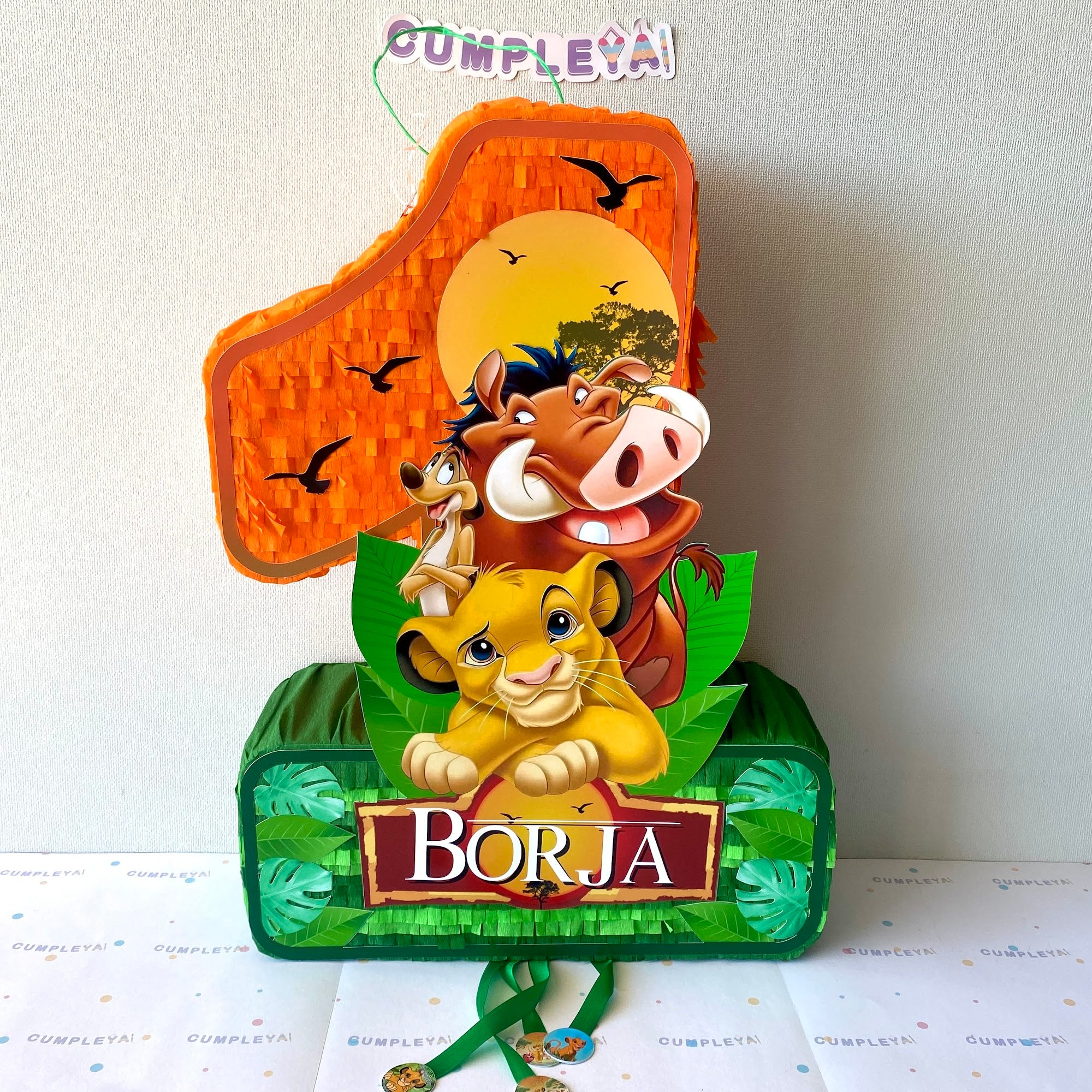 PIÑATA NUMERO UNO REY LEON 60CM PREMIUM