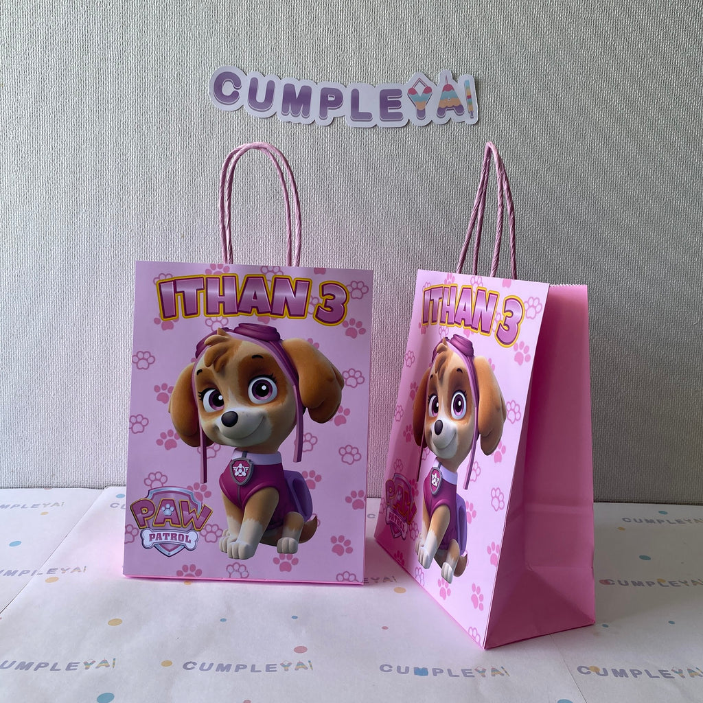 BOLSA SORPRESA SKYE PERSONALIZADA 16X21X8CM