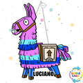 PIÑATA 40 CM LLAMA DE FORTNITE