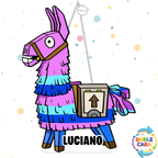PIÑATA 40 CM LLAMA DE FORTNITE