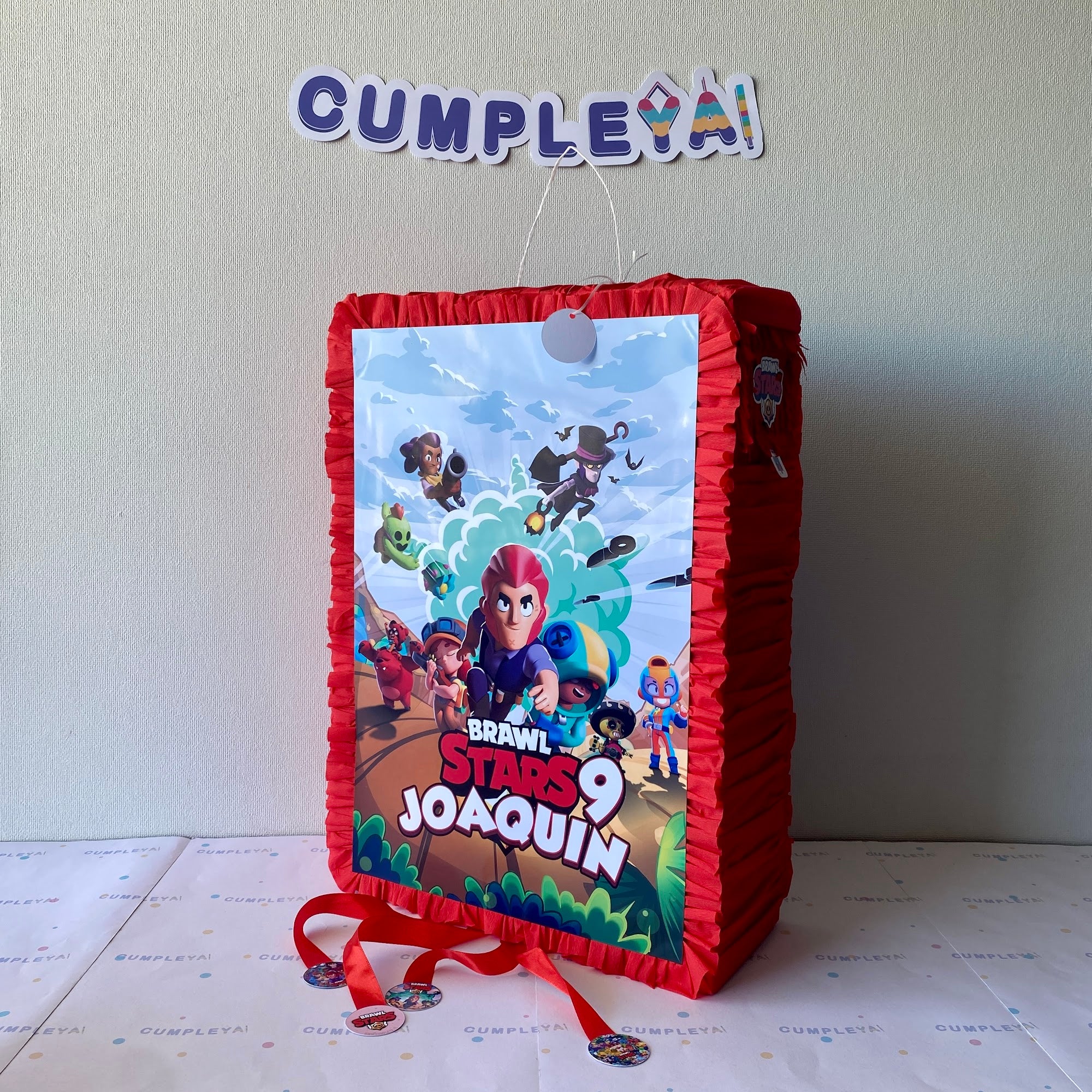 PIÑATA BRAWL STARS RECTANGULAR EXPRÉS 50CM