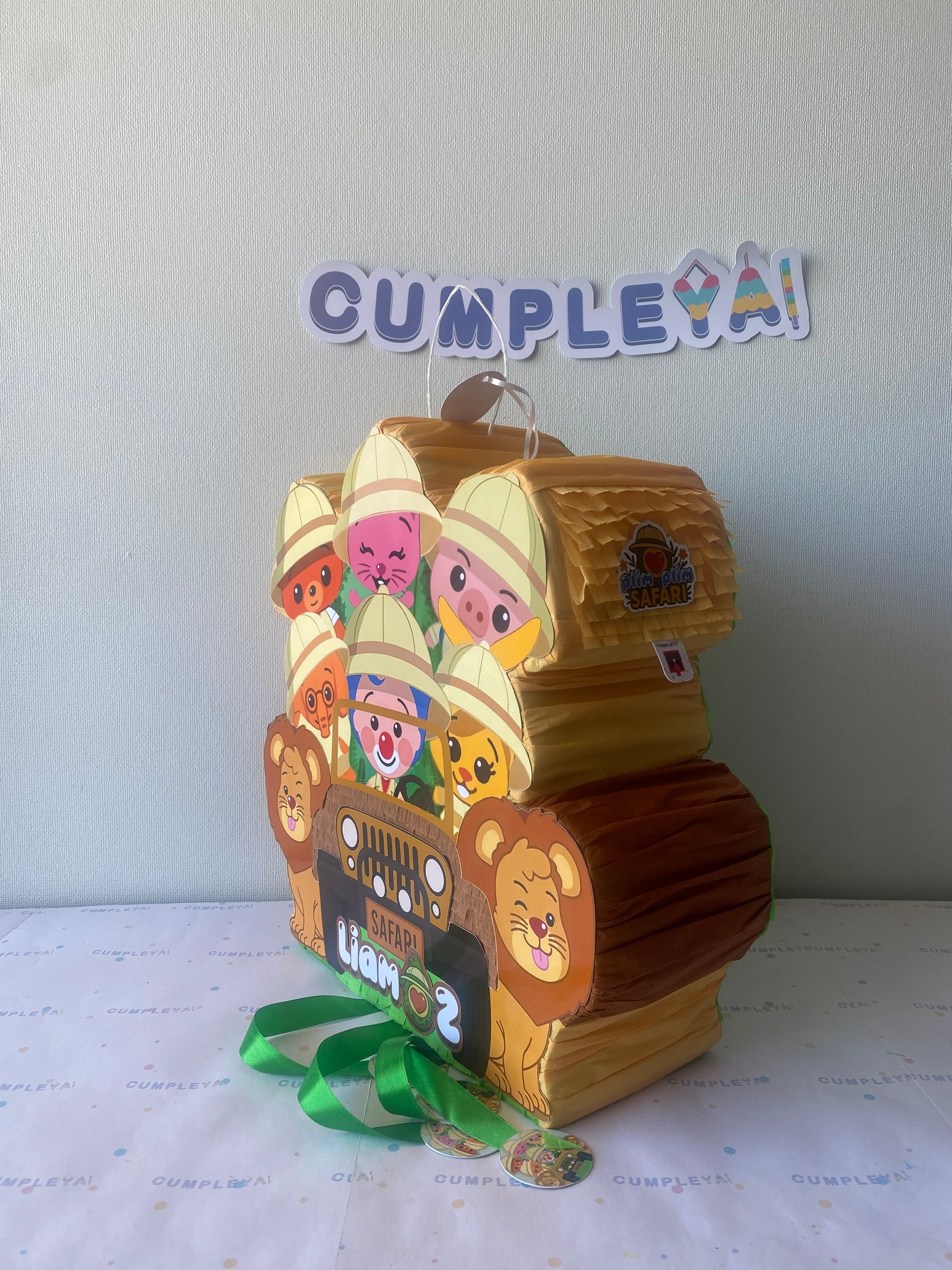 PIÑATA JEEP SAFARI PLIM PLIM 40CM PREMIUM