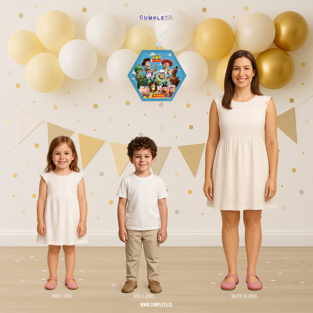 PIÑATA TOY STORY HEXAGONAL EXPRÉS 40CM