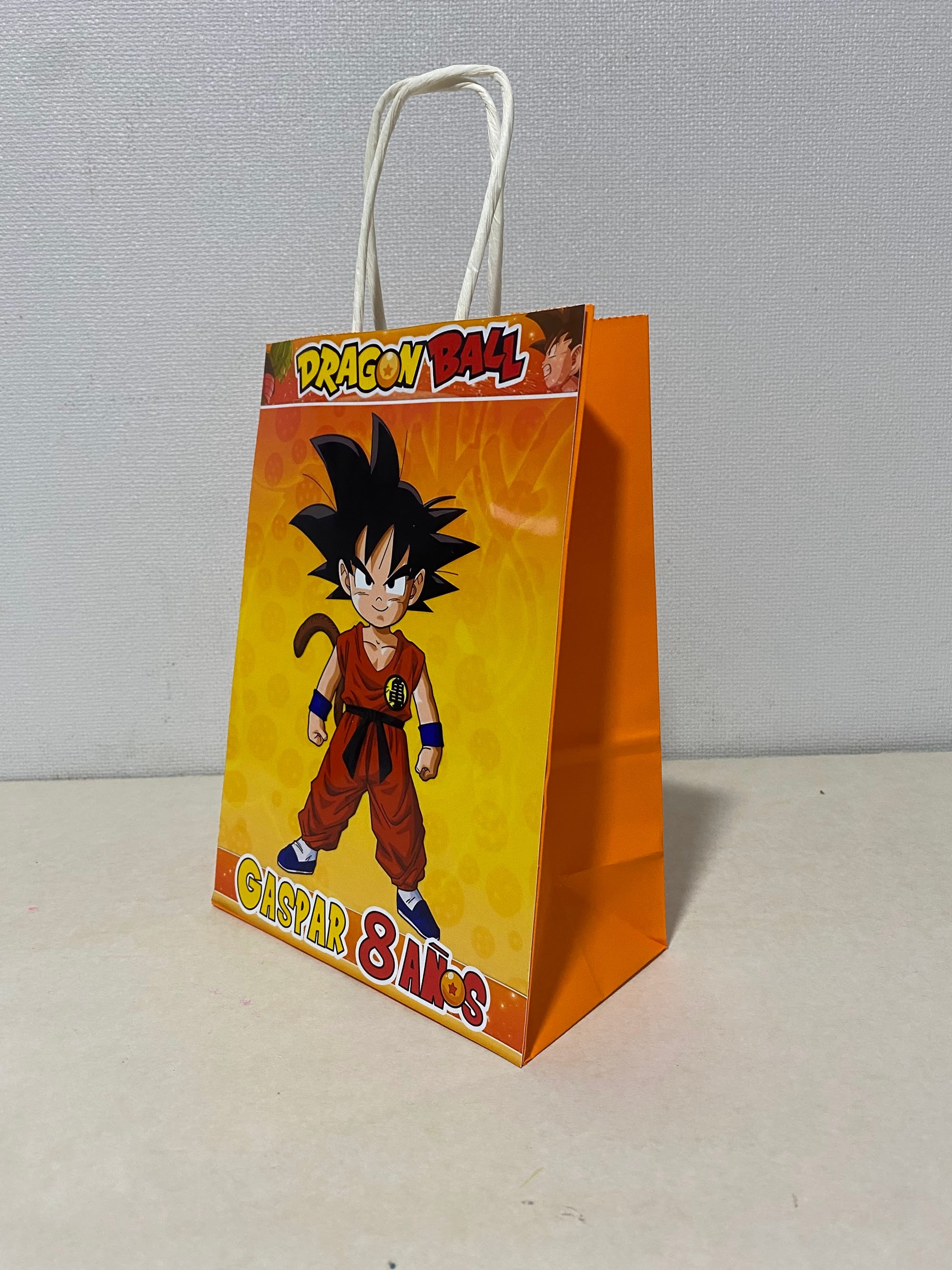 BOLSA SORPRESA SON GOKU DRAGON BALL PERSONALIZADA 16X21X8CM