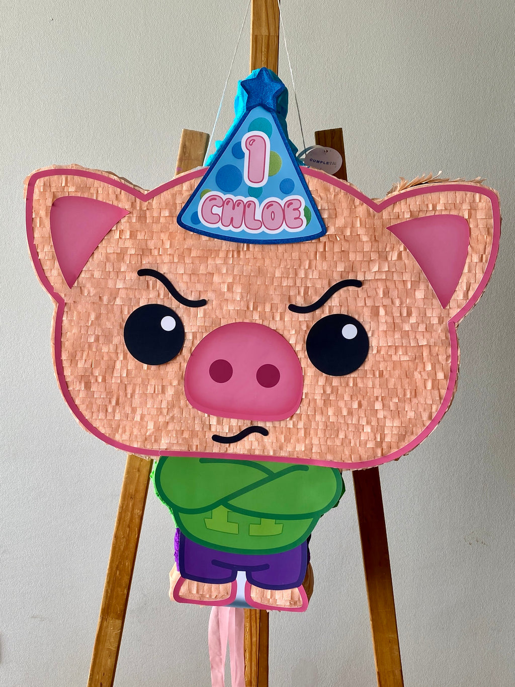 PIÑATA CERDITO HOGGIE 60CM PREMIUM
