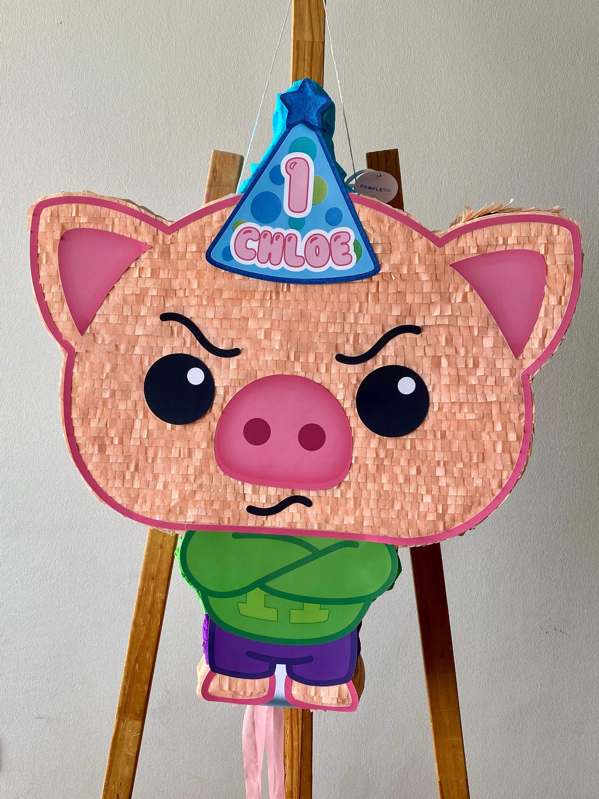 PIÑATA CERDITO HOGGIE 60CM PREMIUM