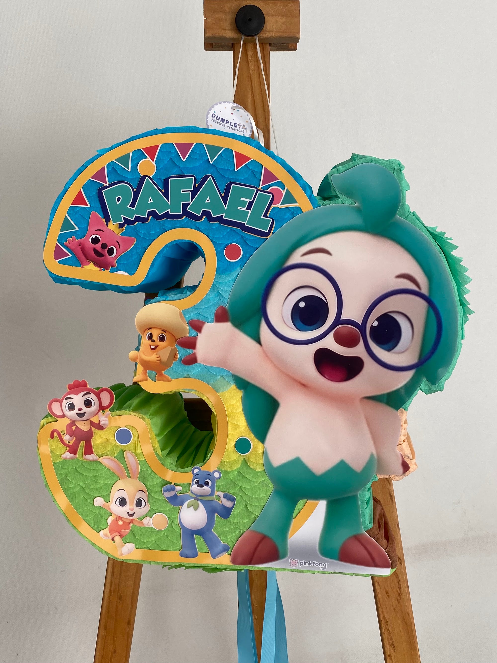 PIÑATA NUMERO 3 HOGI 40CM PREMIUM