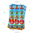 30 STICKER CIRCULARES 5 X 5 CM SUPER MARIO BROS