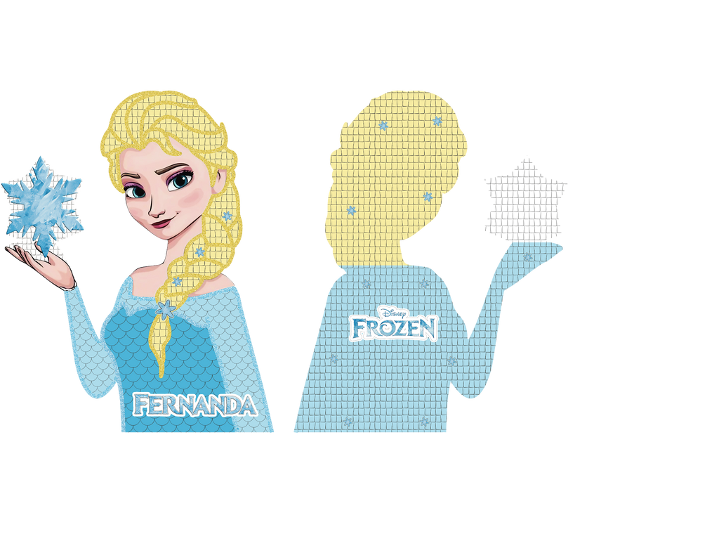 PIÑATA ELSA 60CM PREMIUM