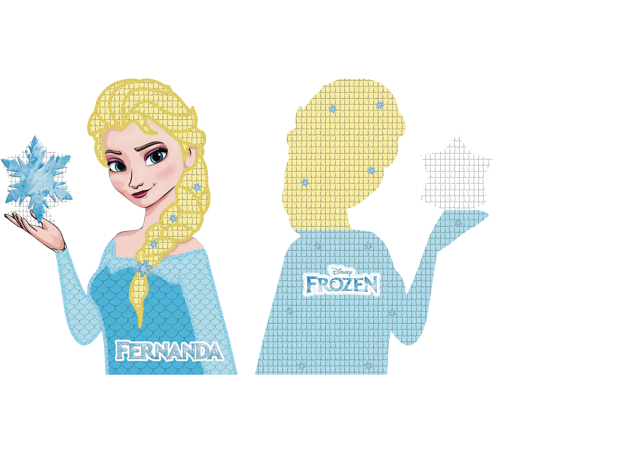 PIÑATA ELSA 60CM PREMIUM