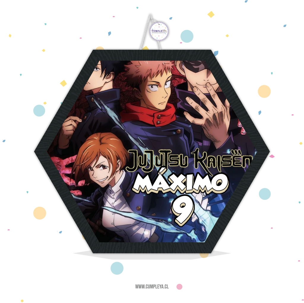 PIÑATA JUJUSTU KAISEN HEXAGONAL EXPRÉS 40CM