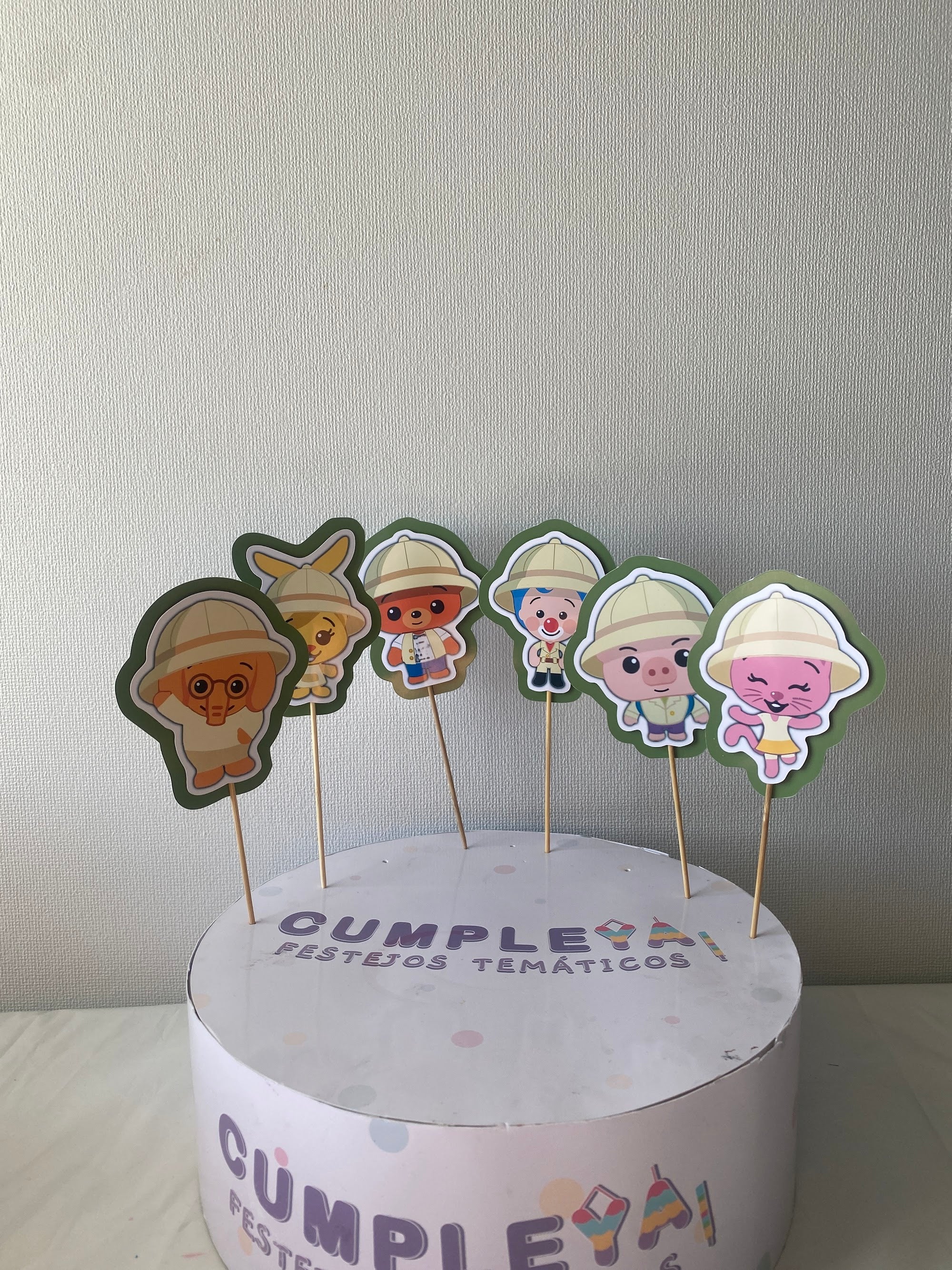 TOPPER PLIM PLIM SAFARI 8CM SET 6U