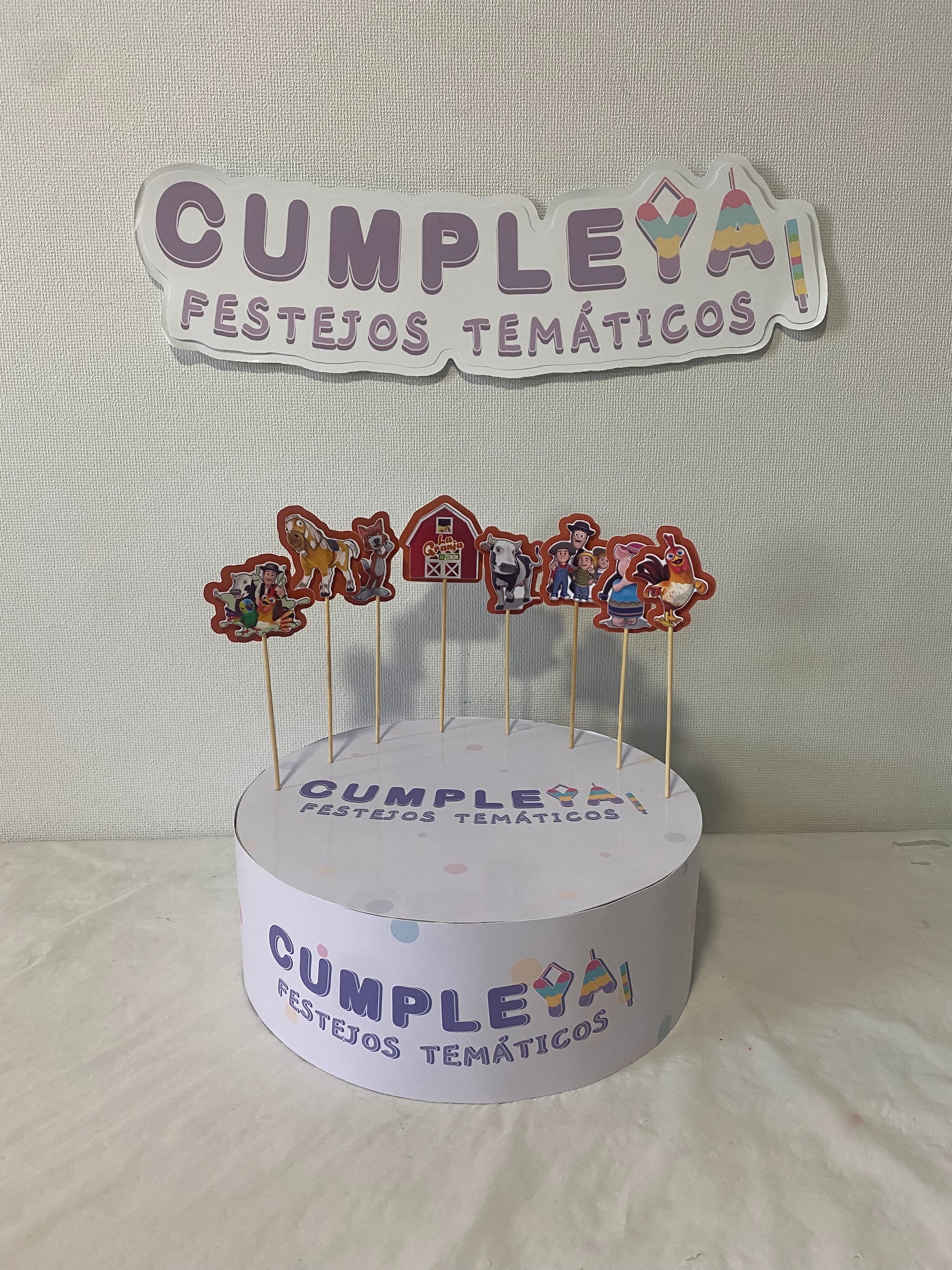 TOPPER LA GRANJA DE ZENON 6CM SET 8U