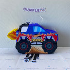 PIÑATA 40 CM MONSTER TRUCK AZUL