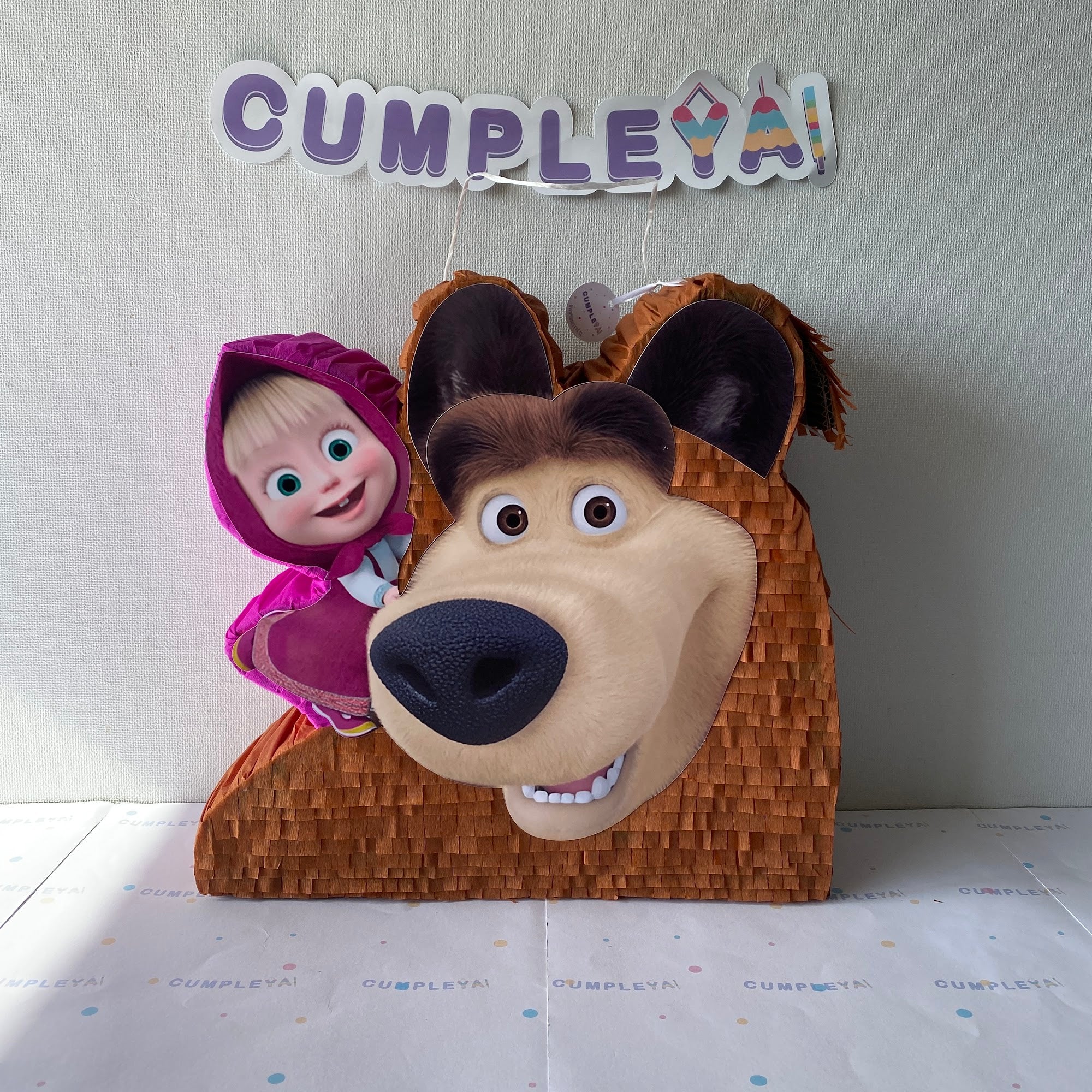 PIÑATA MASHA Y EL OSO 40CM PREMIUM
