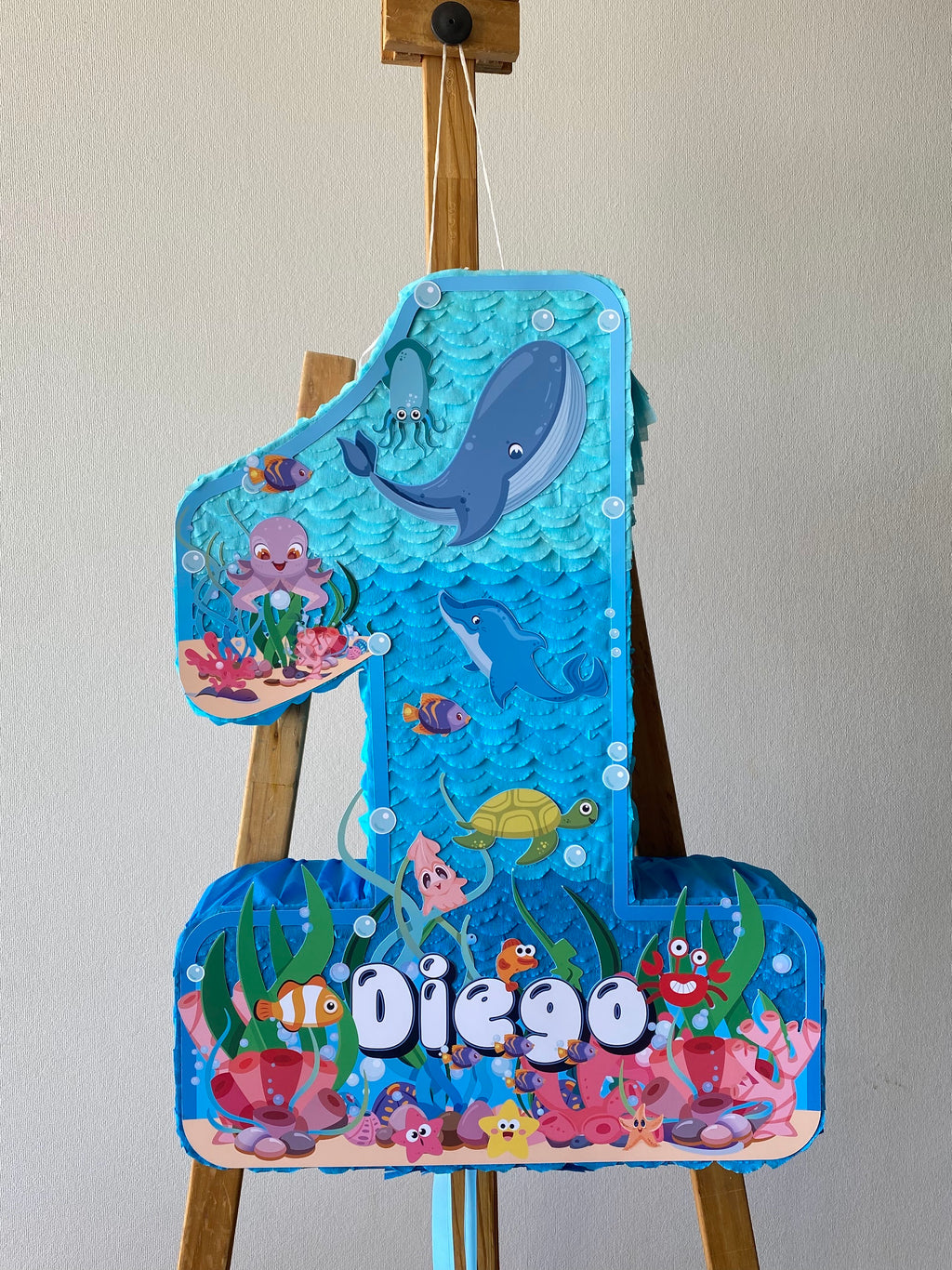 PIÑATA ANIMALITOS DEL MAR 60CM PREMIUM