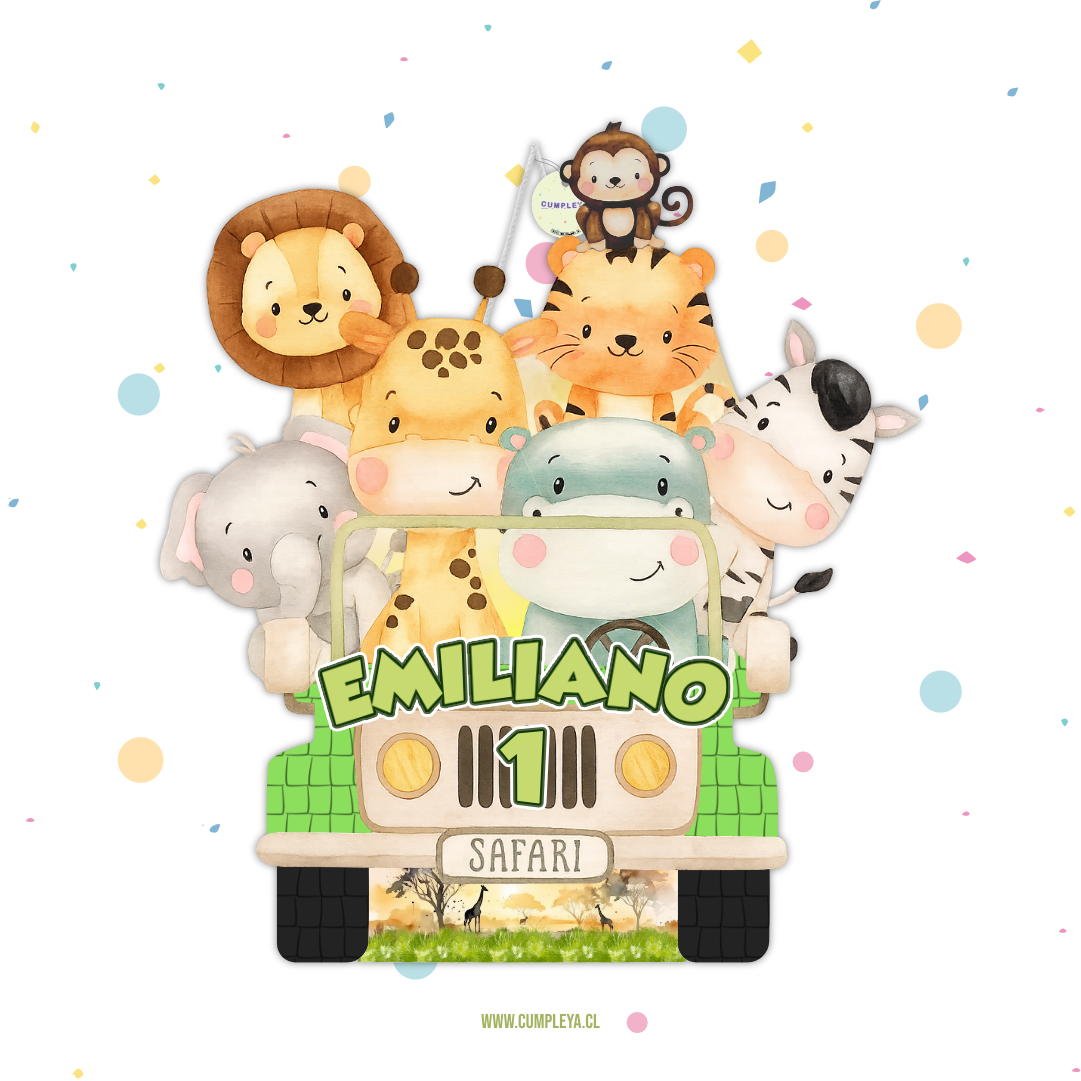 PIÑATA JEEP SAFARI 60CM PREMIUM