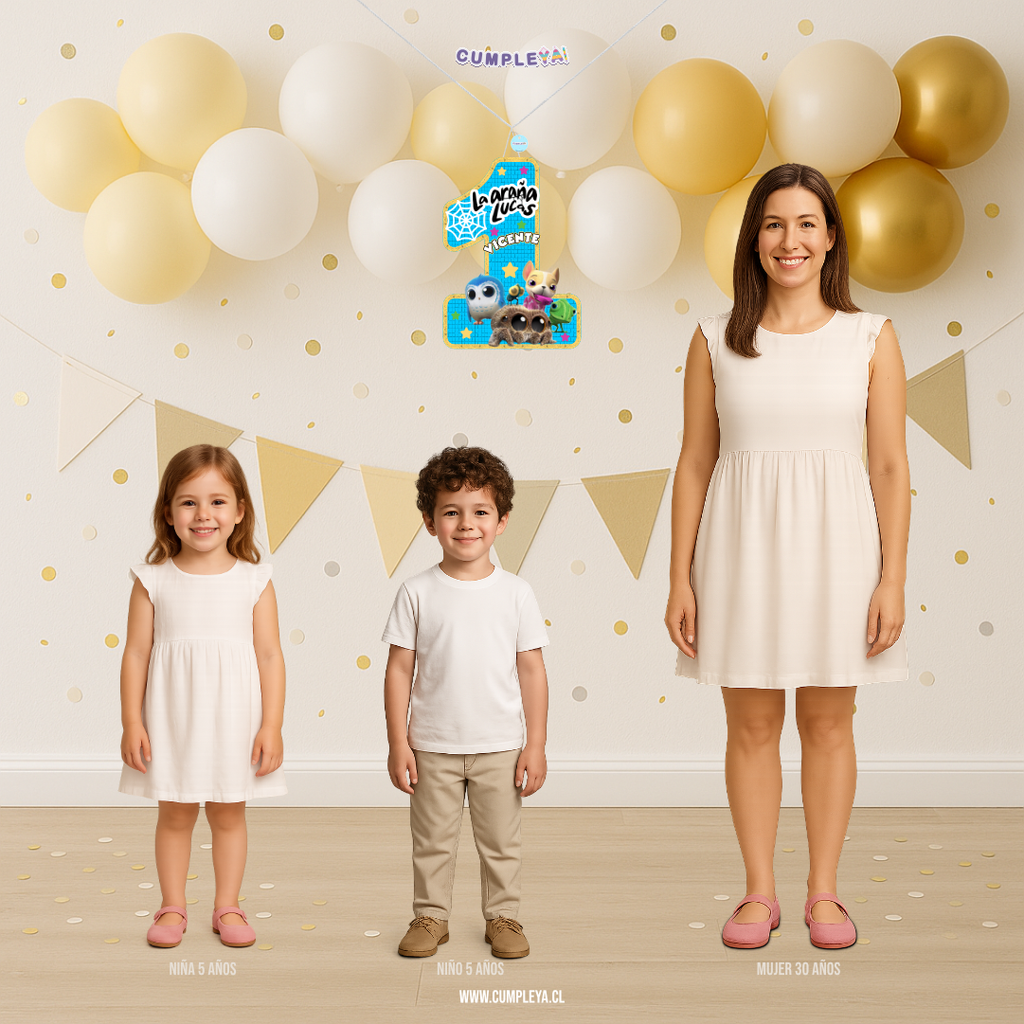 PIÑATA NUMERO UNO LA ARAÑA LUCAS 60CM PREMIUM