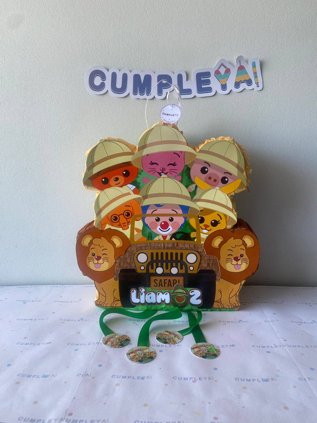 PIÑATA JEEP SAFARI PLIM PLIM 40CM PREMIUM