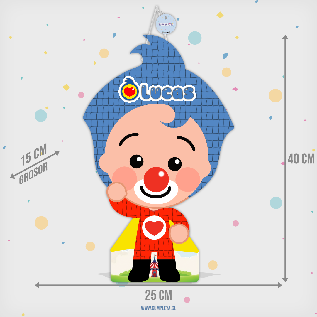 PIÑATA PLIM PLIM DE PIE 40CM PREMIUM