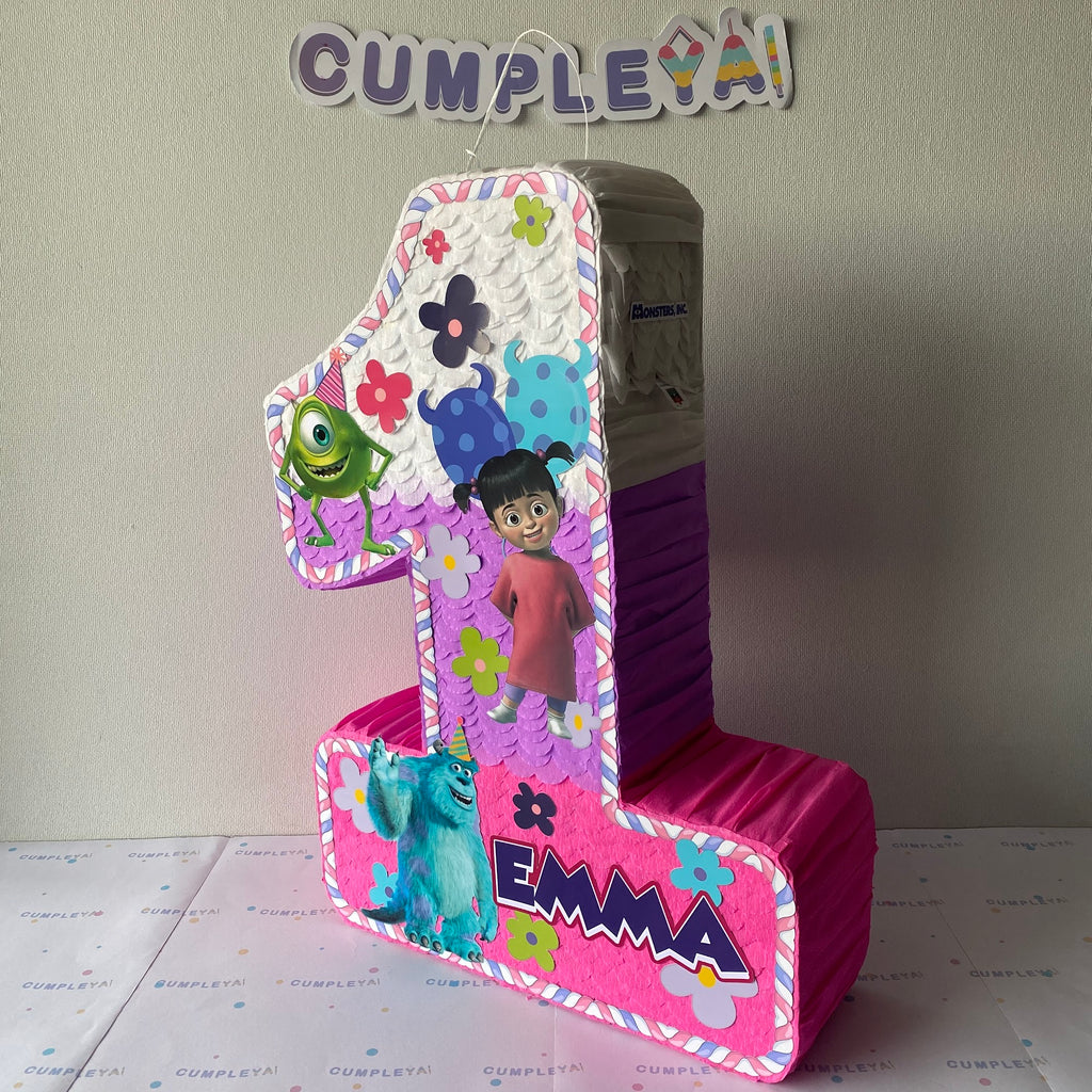 PIÑATA NUMERO 1 MONSTER INC 60CM PREMIUM