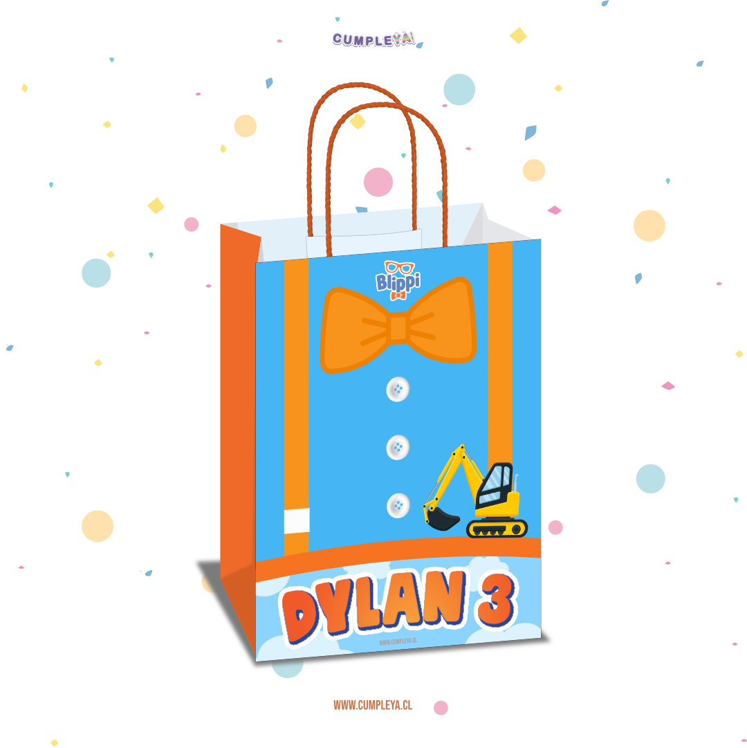 BOLSA SORPRESA 16 × 21 × 8 CM BLIPPI
