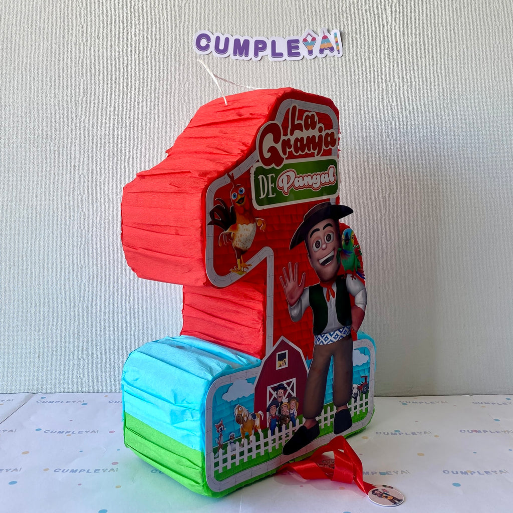 PIÑATA NUMERO 1 LA GRANJA DEL ZENON 40CM PREMIUM