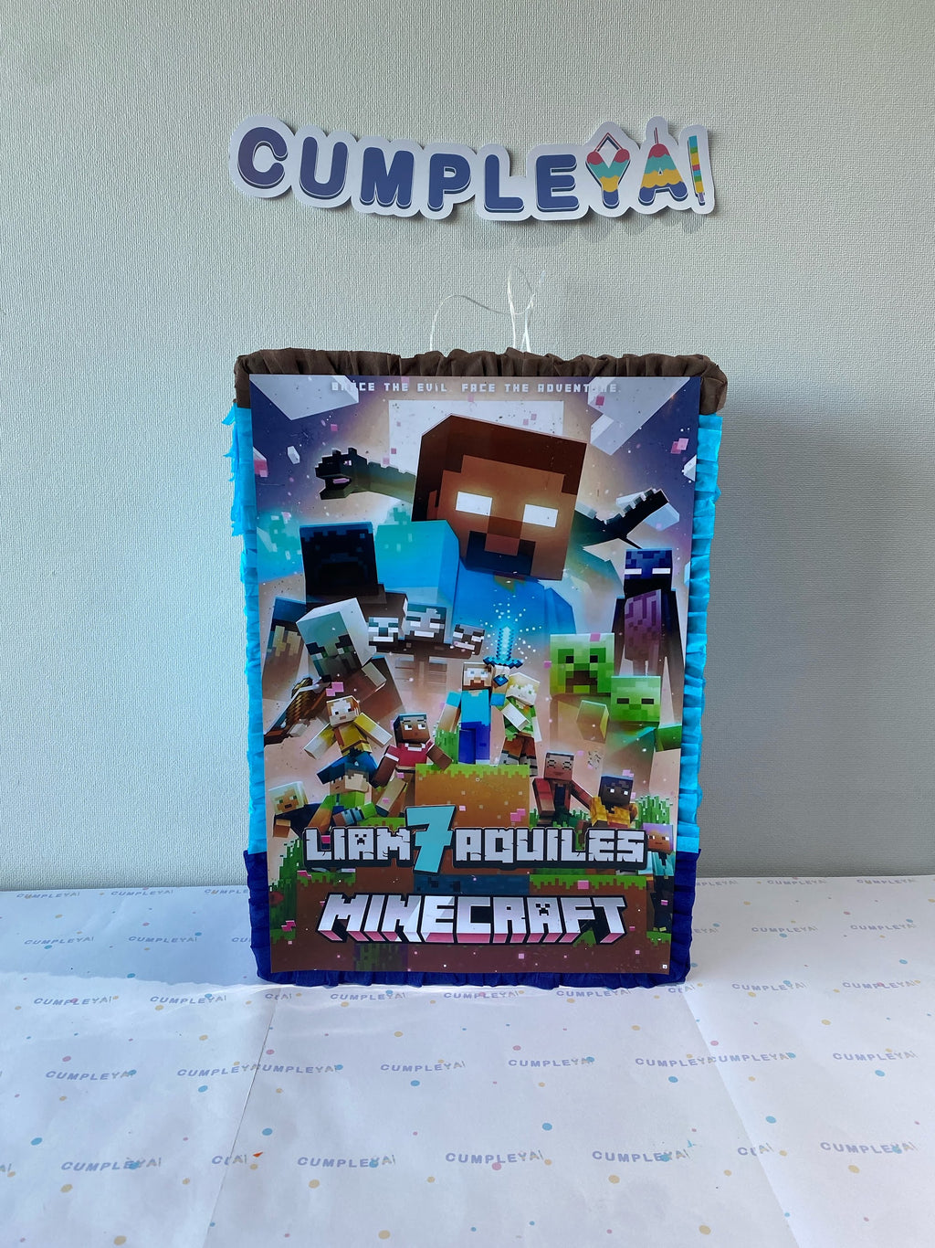 PIÑATA MINECRAFT RECTANGULAR EXPRÉS 50CM