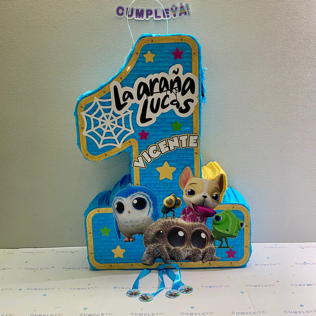 PIÑATA NUMERO UNO LA ARAÑA LUCAS 60CM PREMIUM