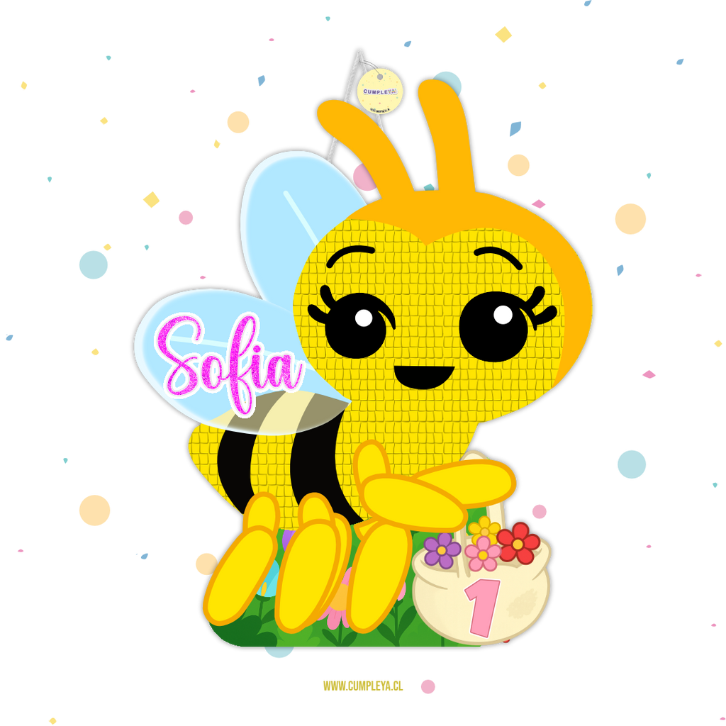 PIÑATA ABEJITA CHIQUITITA PLIM PLIM 60CM PREMIUM