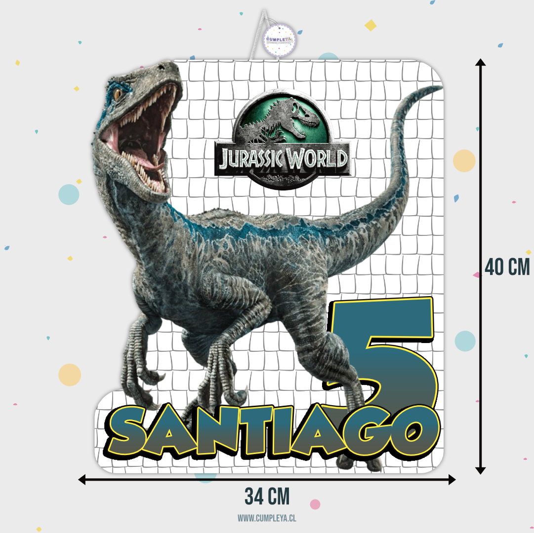 PIÑATA VELOCIRAPTOR 40CM PREMIUM