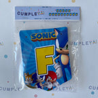 BANDERIN FELIZ CUMPLEAÑOS SONIC
