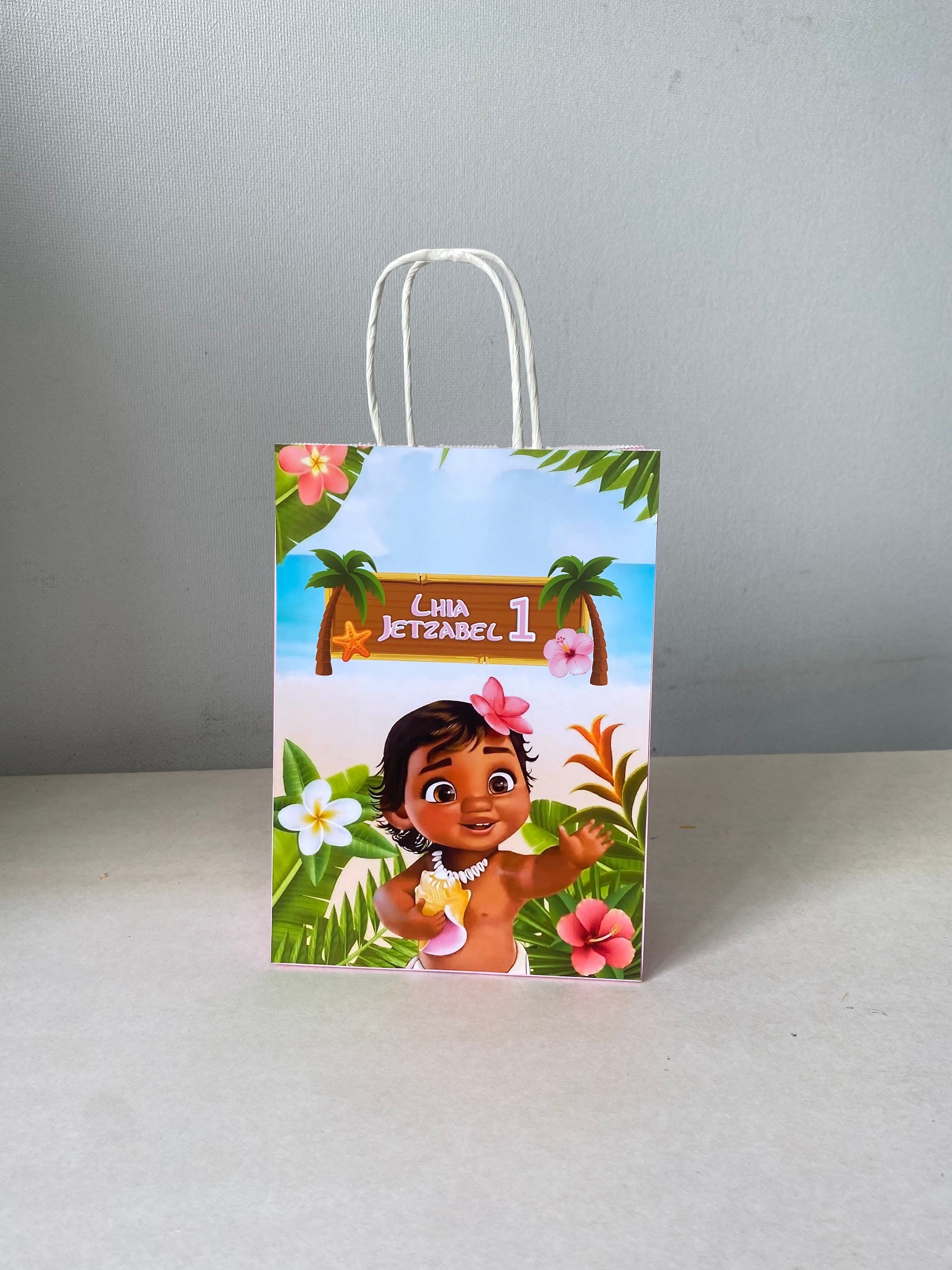 BOLSA SORPRESA MOANA PERSONALIZADA 16X21X8CM