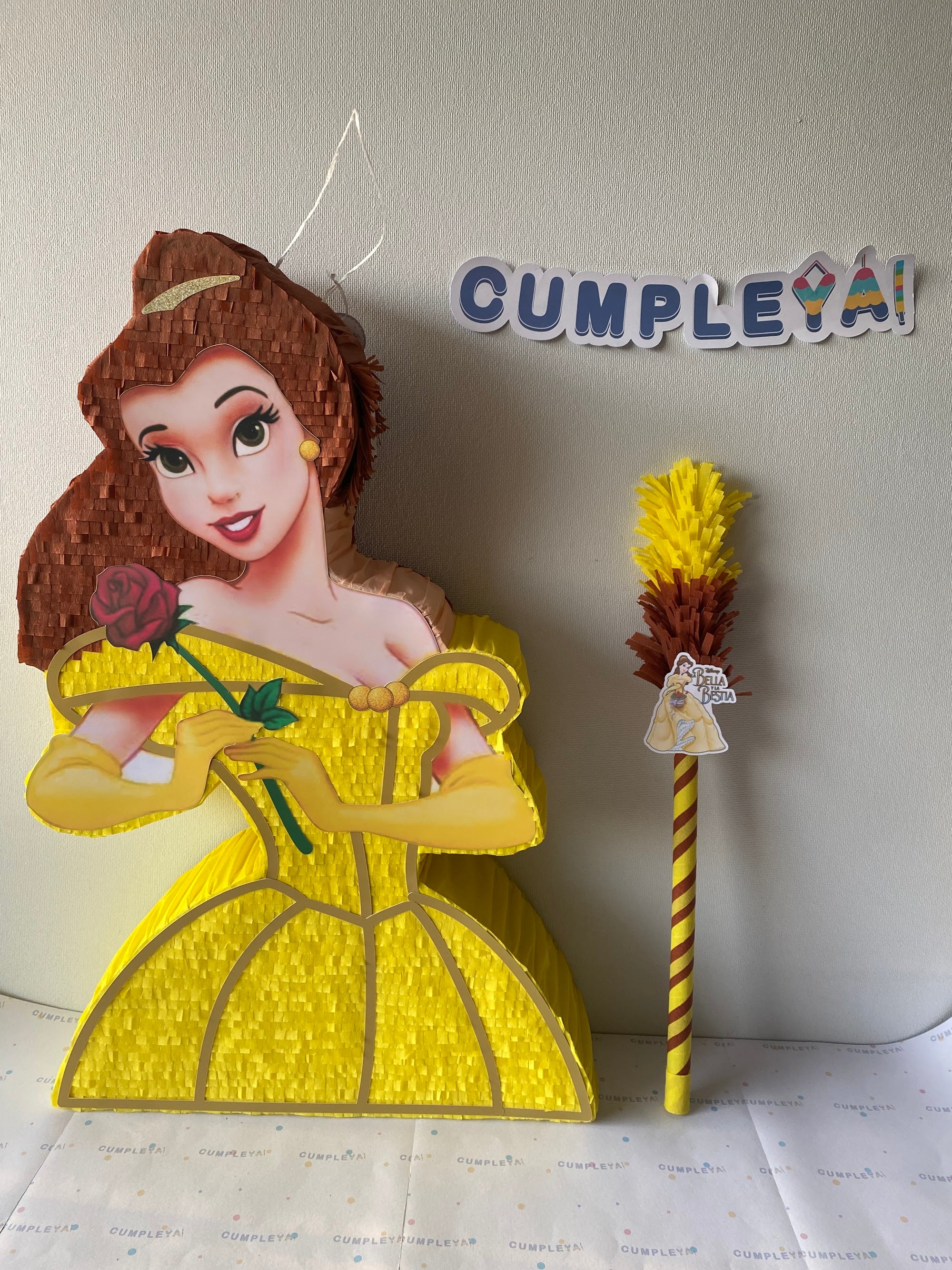 PIÑATA PRINCESA BELLA 60CM PREMIUM