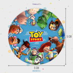 30 STICKER CIRCULARES 5 X 5 CM TOYS STORY