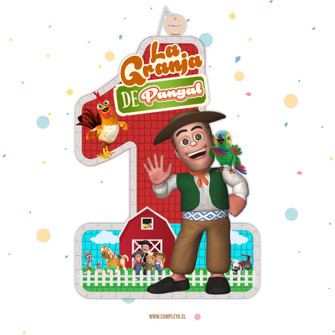 PIÑATA NUMERO 1 LA GRANJA DEL ZENON 40CM PREMIUM