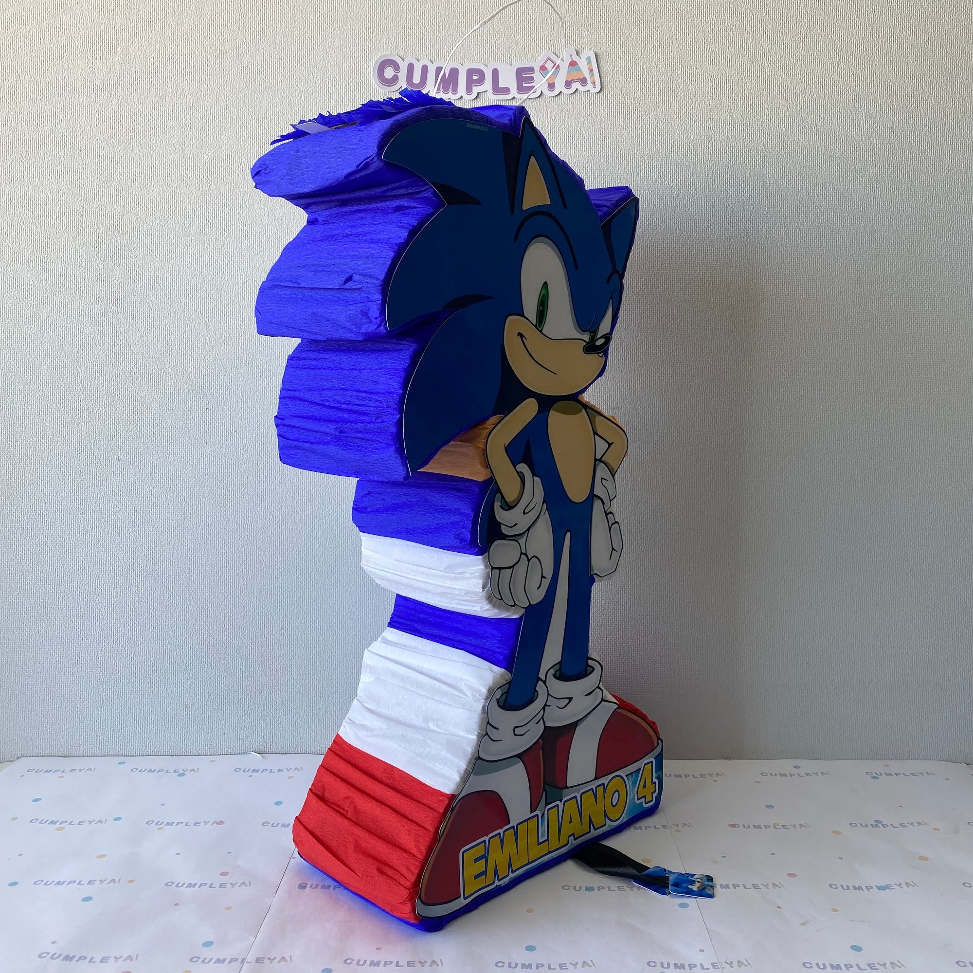 PIÑATA 60 CM SONIC CUERPO ENTERO