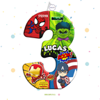 PIÑATA NUMERO 3 LOS VENGADORES BEBES