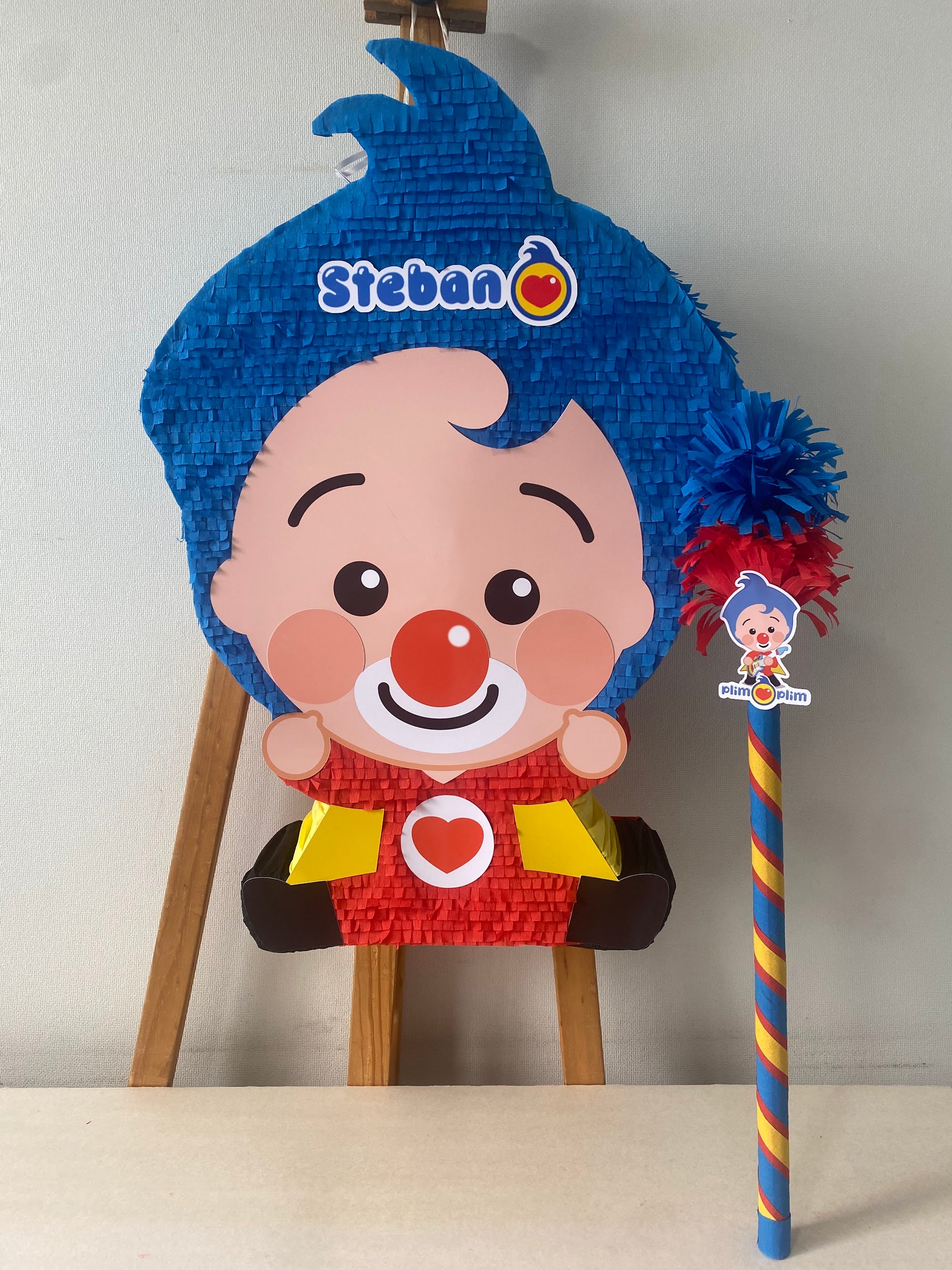 PIÑATA PAYASO PLIM PLIM SENTADO 60CM PREMIUM