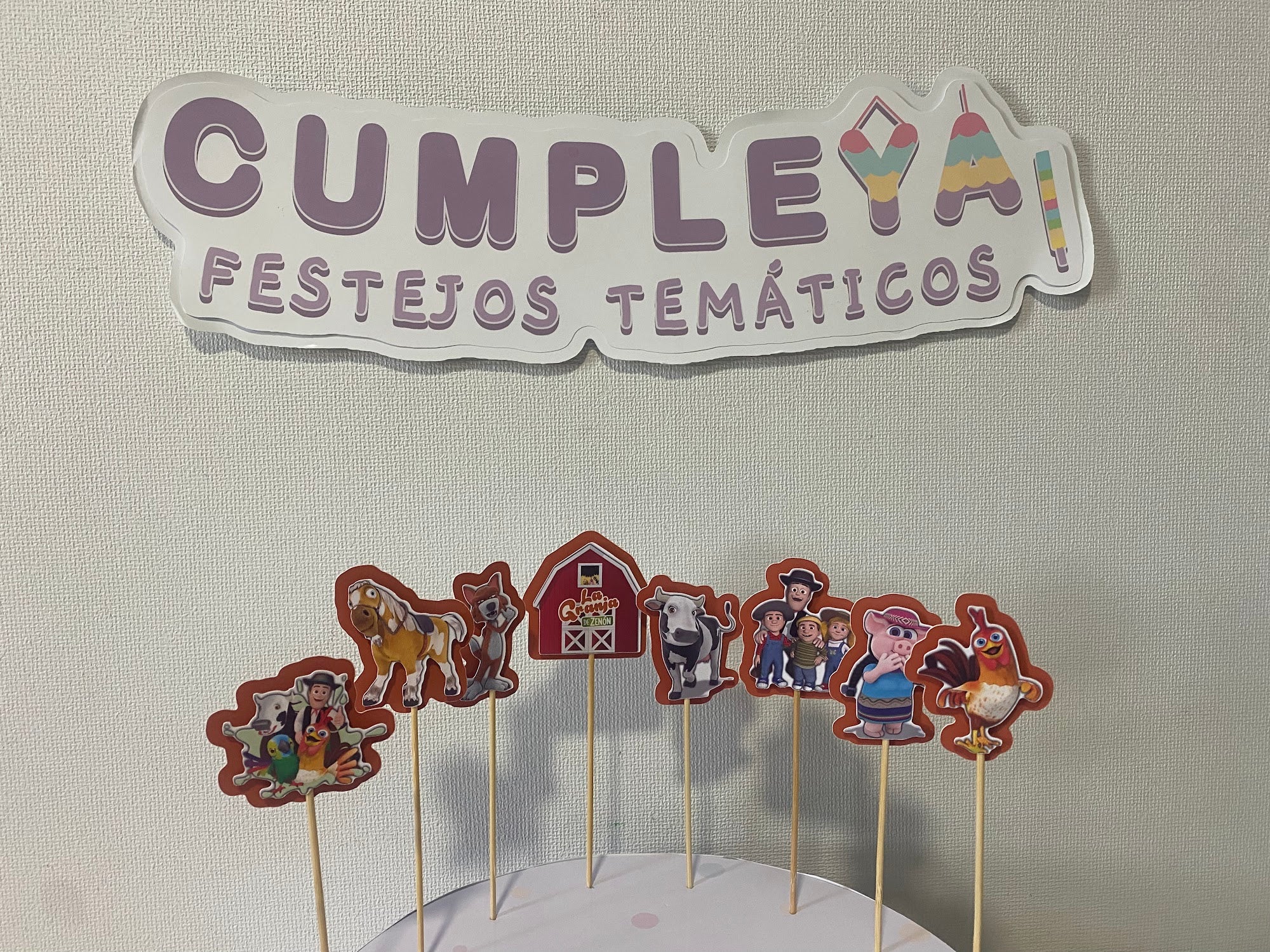 TOPPER LA GRANJA DE ZENON 6CM SET 8U