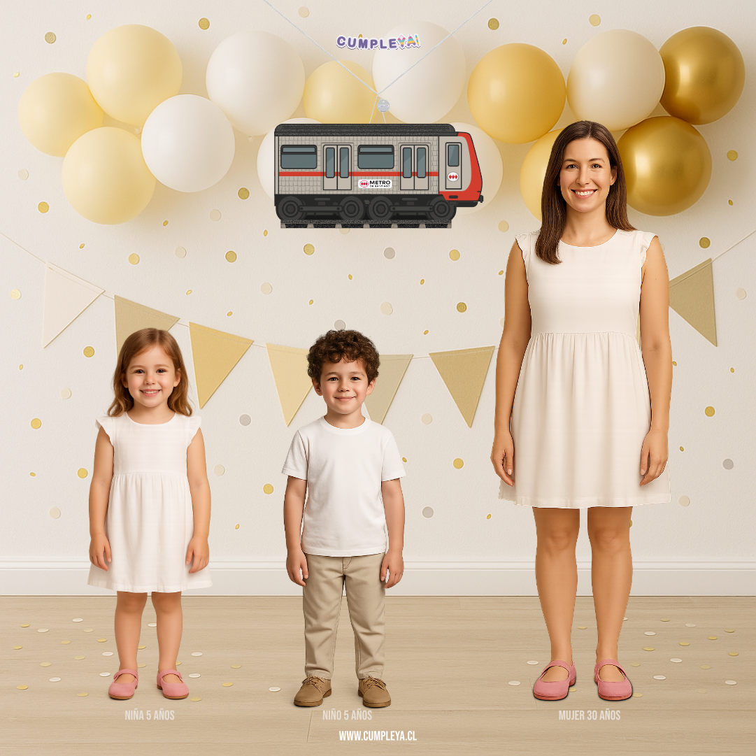 PIÑATA METRO DE SANTIAGO 60CM PREMIUM