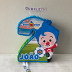 PIÑATA 40 CM NUMERO 2 CON PLIM PLIM FUTBOL