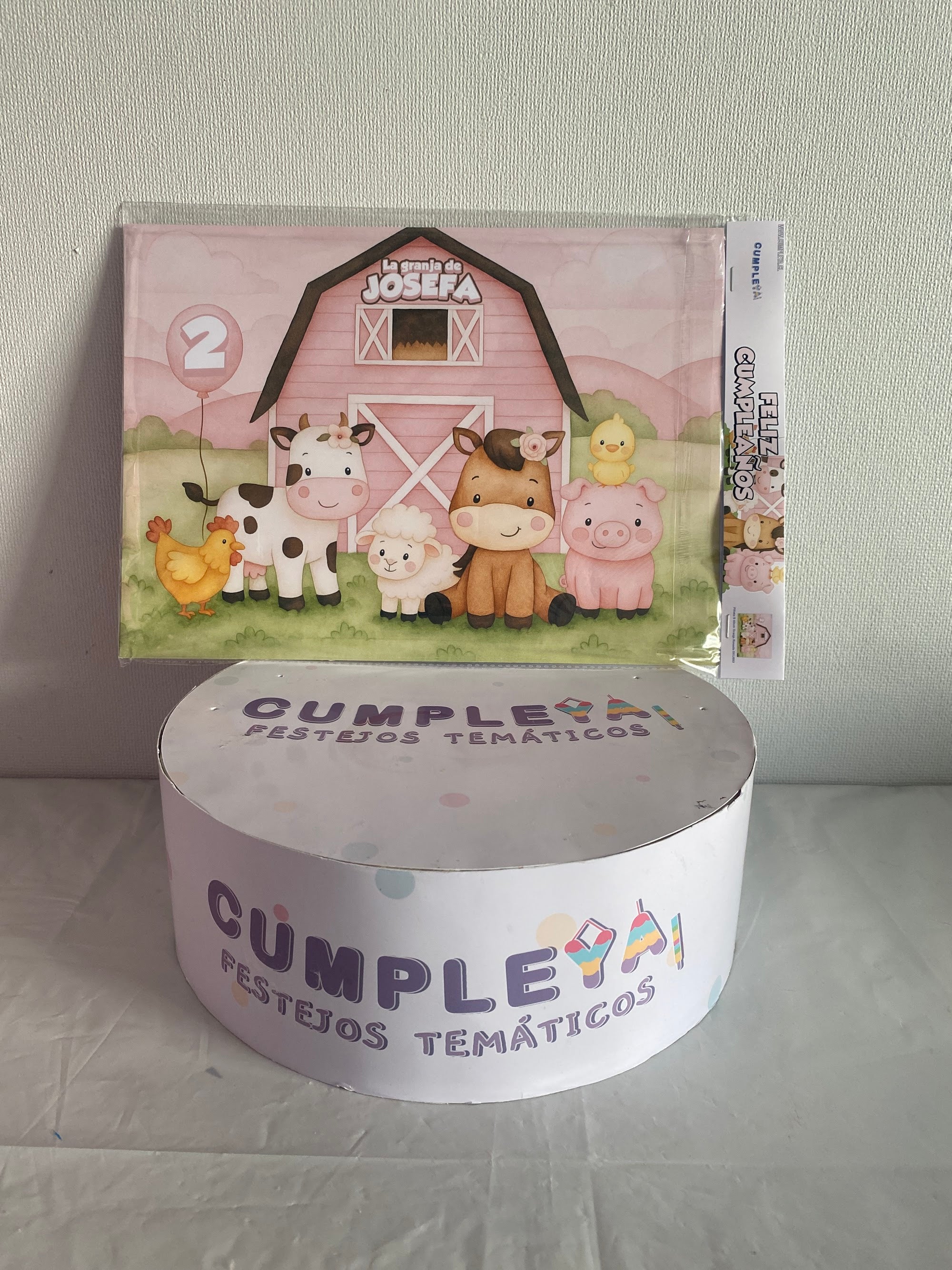 INDIVIDUALES GRANJA ROSADA PAPEL BRILLANTE 21X30CM