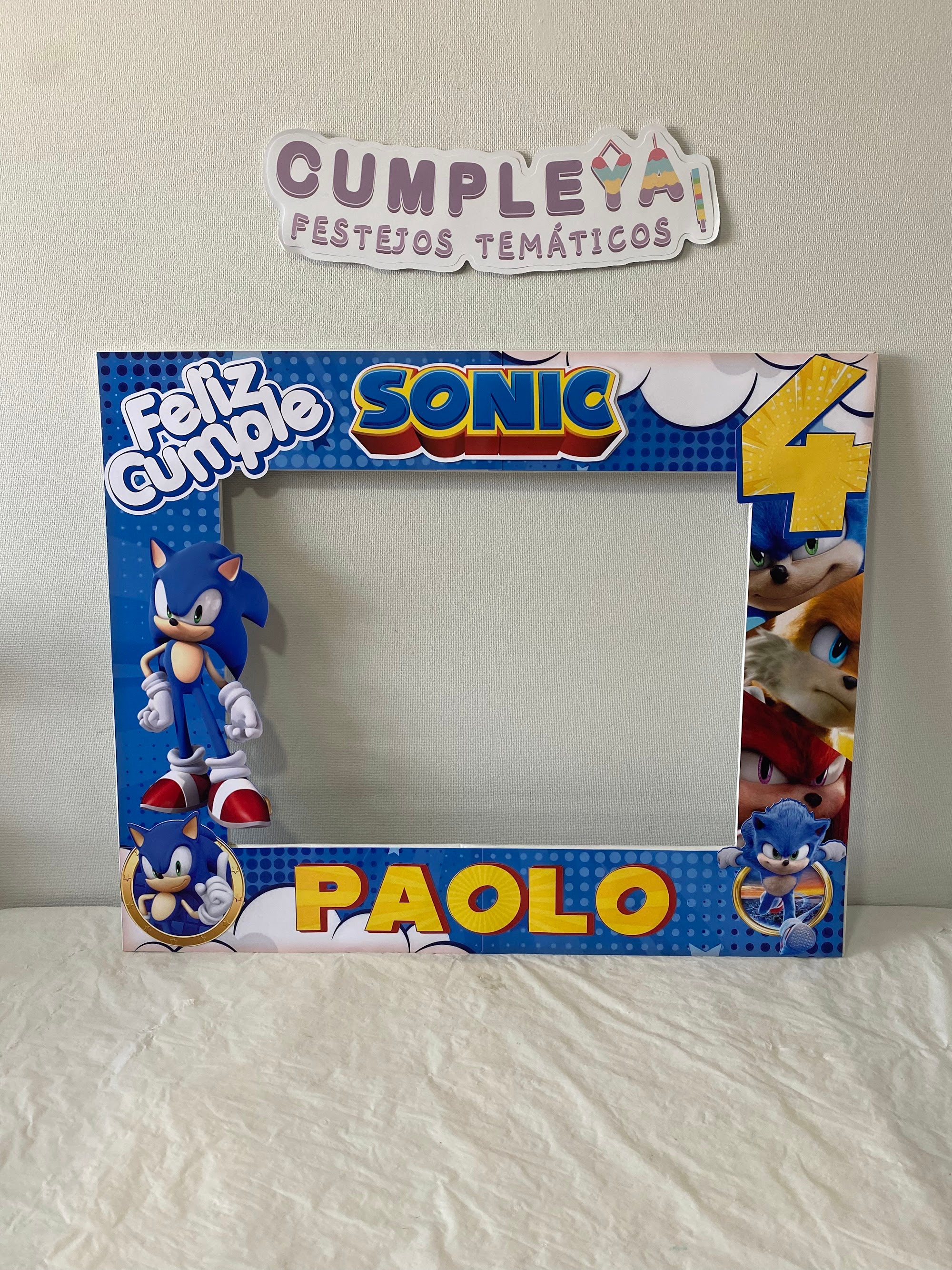 CUADRO SELFIE SONIC 77X55CM