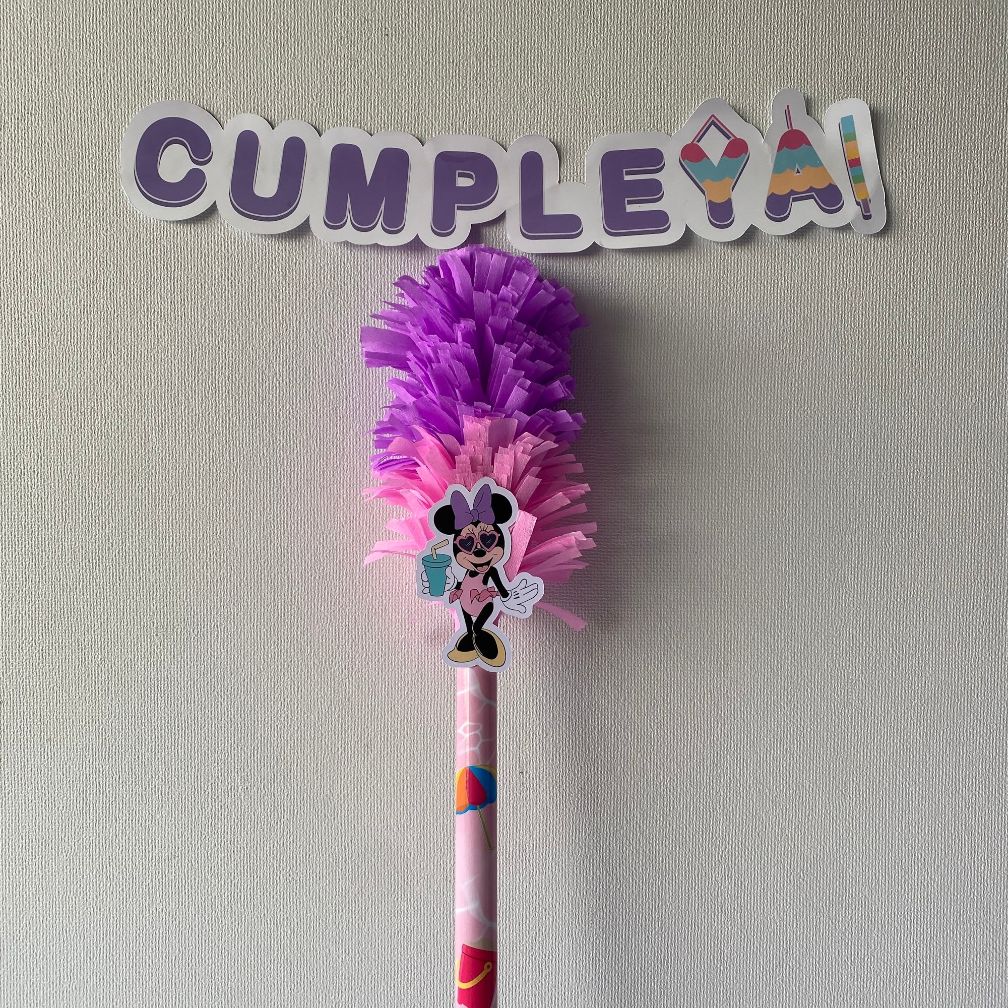 BASTÓN MINNIE MOUSE POOL PARA PIÑATA